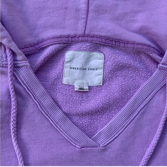 American Eagle Purple Pullover Hoodie - Picture 6 of 7